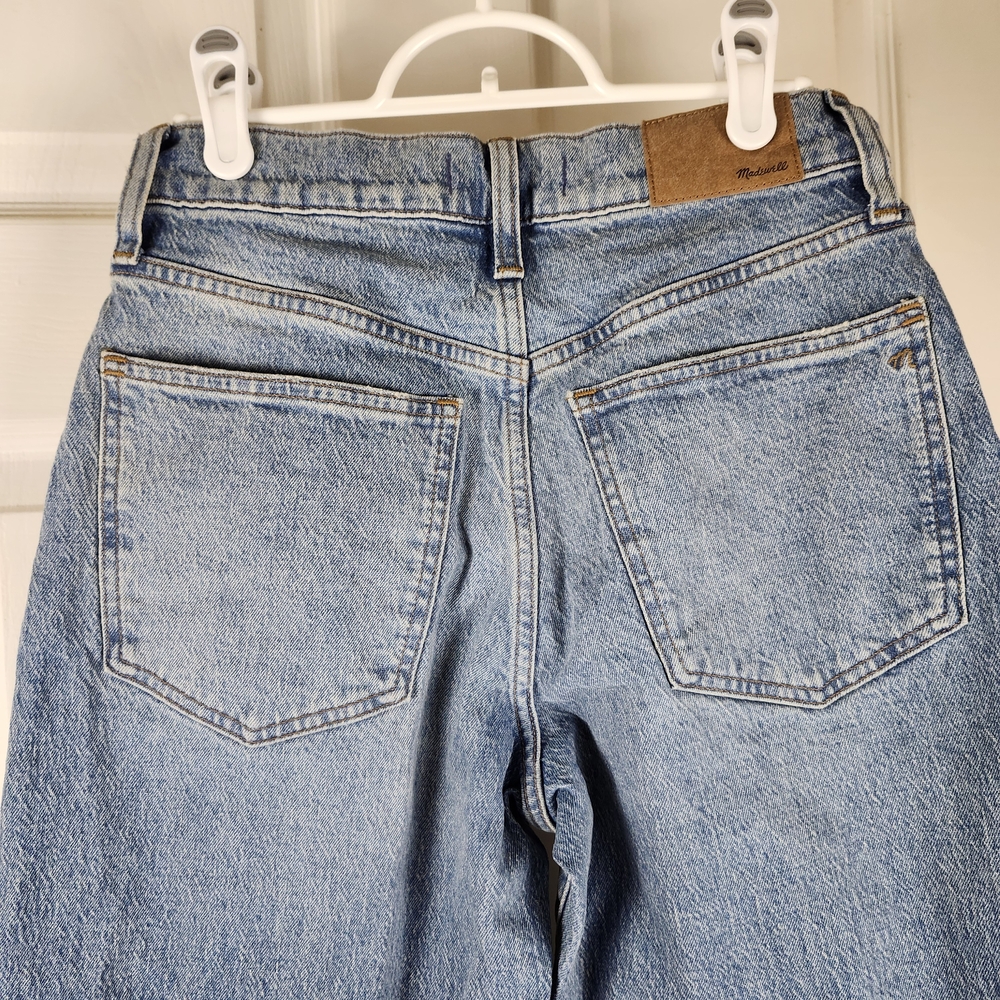 Madewell women's the perfect vintage wide leg jeans Light Indigo Blue NR475 26 - Picture 7 of 17